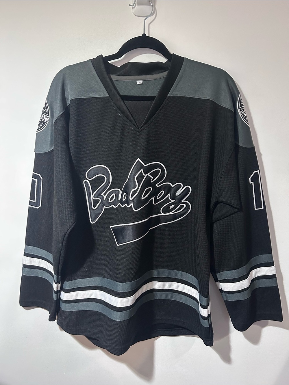 Bad Boy Men’s Black & Gray Biggie Hockey Jersey